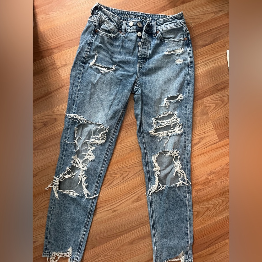 American Eagle Outfitters Blue Straight Leg Jeans